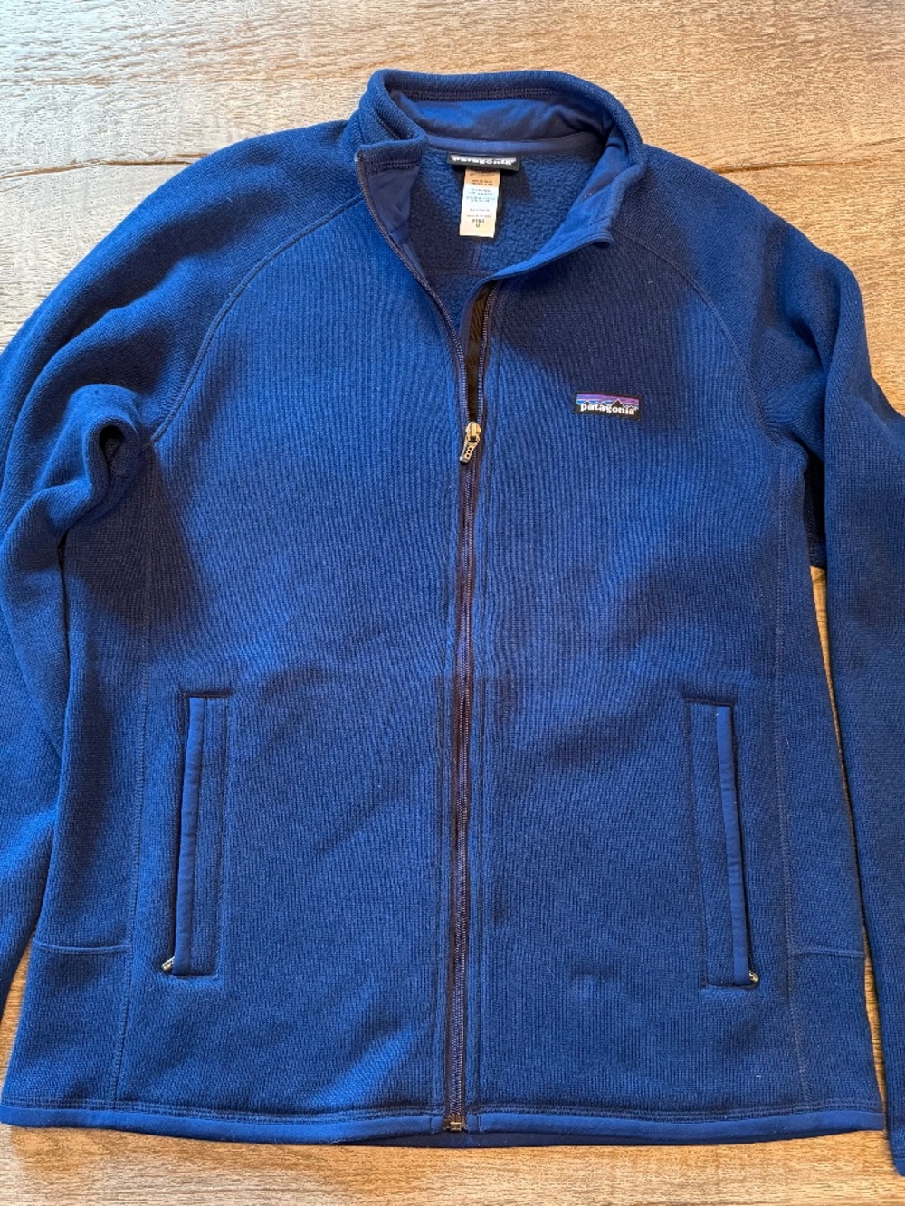 Blue Patagonia Zip Up Fleece Jacket